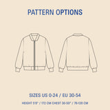 Amelia Bomber Jacket sewing pattern