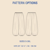 Bubble Pants Sewing Pattern