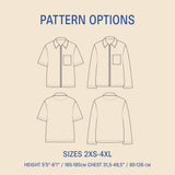 Men's Zip Shirt Sewing Pattern