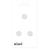 Bouton à 4 trous rond blanc - 18mm (3⁄4″) - 3 unités - Elan