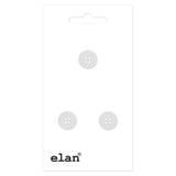 Bouton à 4 trous rond blanc - 18mm (3⁄4″) - 3 unités - Elan