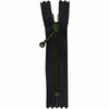 Denim Closed End Zipper 10cm (4″) - Black - 0710580