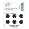 Boutons pressions en laiton antirouille, couleur Noir à coudre 13mm ( 1/2po )  - Unique 3035045