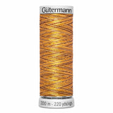 Fil Brun-orange butternut varié 200m - À broder - 100% viscose  - Gutermann Dekor- 4009922