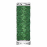 Fil Vert noel 200m - À broder - 100% polyester  - Gutermann Dekor Metallic - 4010235