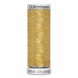 Fil or  200m - À broder - 100% polyester  - Gutermann Dekor Metallic - 4019970