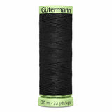 Fil Noir 30m - Super résistant/À surpiqure - 100% polyester  - Gutermann - 4030010