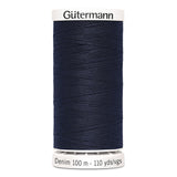 Fil Bleu foncé 100m - Denim -100% Polyester - Gutermann - 40326950