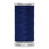 Fil Bleu marin foncé 200m - 100% coton  - Gutermann - 40364932