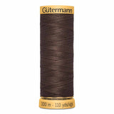 Fil brun foncé 100m - 100% coton  - Gutermann - 4043110
