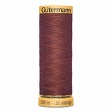 Fil rouge rouille100m - 100% coton  - Gutermann - 4044820
