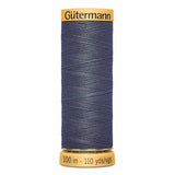 Fil Gris bleuté foncé 100m - 100% coton  - Gutermann - 4047400