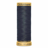 Fil Gris foncé noir 100m - 100% coton  - Gutermann - 4049800