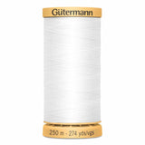 Fil Blanc 250m - 100% coton  - Gutermann - 4051006