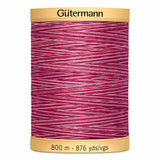 Fil Prune bigarré 800m - 100% coton  - Gutermann - 4089969