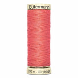Fil Rose corail clair 100m - Tout usage -100% Polyester - Gutermann