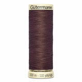 Fil Brun selle 100m - Tout usage -100% Polyester - Gutermann