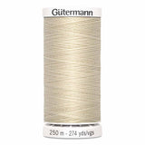 Fil Beige os 250m - Tout usage -100% Polyester - Gutermann 4250030