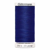 Fil Bleu royal 250m - Tout usage -100% Polyester - Gutermann