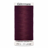 Fil Rouge bourgogne 250m - Tout usage -100% Polyester - Gutermann