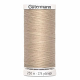 Fil beige 250m - Tout usage -100% Polyester - Gutermann - 4250505