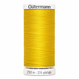 Fil Jaune verge d'or 250m - Tout usage -100% Polyester - Gutermann 4250850