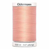 Fil Rose thé 500m- Tout usage -100% Polyester - Gutermann