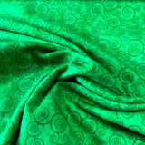 ( Harmony flannel ) Flanelle Motif rond vert