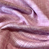 ( Harmony flannel ) Flanelle petites lignes rose