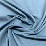 Jersey coton/élasthane uni Bleu cadet (foncé) - 4045124