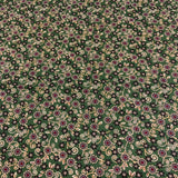 100% coton Petites fleurs motif fond vert (Quilt barn prints)