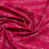 100% coton fleur fond rose rouge ( pollinate )