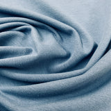 French terry brossé bambou / coton / élasthanne Bleu jeans ( Fleece ) - 4183407