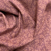 100% coton Rose terre cuite motif feuille ( Rosa )