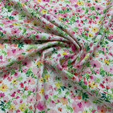 100% coton Fleur feuille coloré peinture à l'eau ( Spring song )