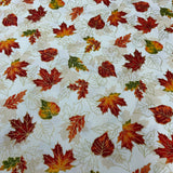 100% coton Feuilles d'érable d'automne dorée ( Autumn Bouquet )