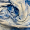Jersey coton / élasthanne Tie Dye nuage bleu