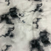 Jersey coton / élasthanne Tie dye Noir