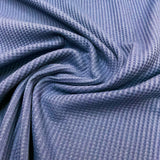 Jersey gaufré coton élasthanne Bleu marin 18667153