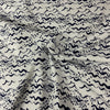Jersey coton / élasthanne vague ancre de bateau marine fond blanc - 1963802