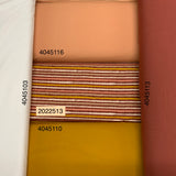 Jersey coton / élasthanne ligné ocre creme sable rosé- 2022513