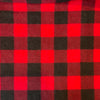 Polar  fleece plaid Boston rouge et noir - 122958