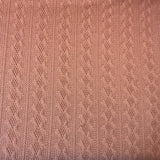 Tricot câble vertical (cable knit)  Rose ( blush ) - 4350907