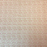 100% coton  roseau framboise fond crème ( Andover)  - A188