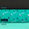 French terry coton / élasthanne  planche à neige fond turquoise- 2053599